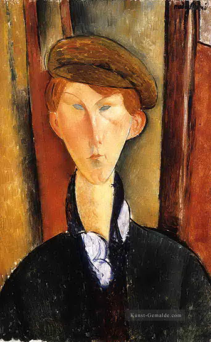 junger Mann mit Kappe 1919 Amedeo Modigliani Ölgemälde